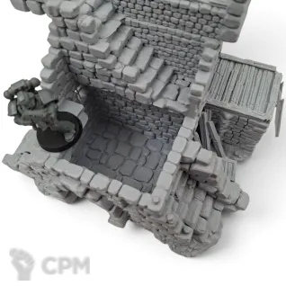Описание картинки Тюрьма - Фэнтези Террейн, Forgotten Town от Terrain Print по цене 1 500руб | Свободный Рынок Миниатюр - СРМ