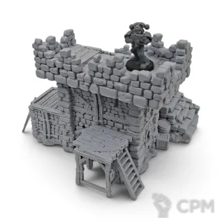 Описание картинки Тюрьма - Фэнтези Террейн, Forgotten Town от Terrain Print по цене 1 500руб | Свободный Рынок Миниатюр - СРМ