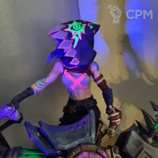 Описание картинки Фигурка Джинкс (Jinx, Arcane) 25 см от Vova Konon по цене 18 500руб | Свободный Рынок Миниатюр - СРМ