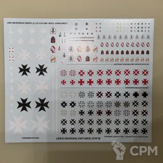 Описание картинки Black Templars upgrades and transfers от Feirun по цене 3 000руб | Свободный Рынок Миниатюр - СРМ