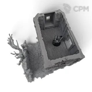 Описание картинки Особняк Холлоустон - Фэнтези Террейн, Forgotten Town от Terrain Print по цене 2 950руб | Свободный Рынок Миниатюр - СРМ