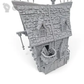 Описание картинки Дом на Дрифтвуд Лэйн 46 - Фэнтези Террейн, Hexengarde от Terrain Print по цене 4 700руб | Свободный Рынок Миниатюр - СРМ
