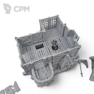 Описание картинки Дом на Дрифтвуд Лэйн 46 - Фэнтези Террейн, Hexengarde от Terrain Print по цене 4 700руб | Свободный Рынок Миниатюр - СРМ