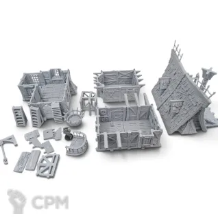 Описание картинки Дом на Дрифтвуд Лэйн 46 - Фэнтези Террейн, Hexengarde от Terrain Print по цене 4 700руб | Свободный Рынок Миниатюр - СРМ