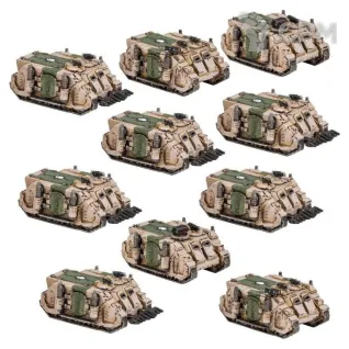 Описание картинки Legions Imperialis: Rhino Transport Detachment от MiniaturesFAN по цене 6 656руб | Свободный Рынок Миниатюр - СРМ