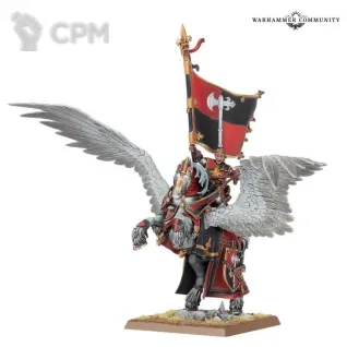 Описание картинки Battle Standard Bearer on Royal Pegasus от MiniaturesFAN по цене 8 028руб | Свободный Рынок Миниатюр - СРМ