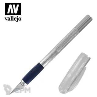 Описание картинки Модельный нож / скальпель Vallejo Deluxe Modelling Knife №1 от MiniaturesFAN по цене 1 100руб | Свободный Рынок Миниатюр - СРМ