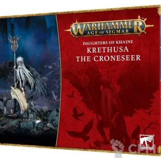 Описание картинки AoS | Age of Sigmar | Daughters of Khaine: Krethusa the croneseer от LifeIsNow по цене 5 990руб | Свободный Рынок Миниатюр - СРМ