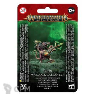 Описание картинки Набор миниатюр Warhammer Age of Sigmar Skaven Warlock Galvaneer от Дауран по цене 3 200руб | Свободный Рынок Миниатюр - СРМ