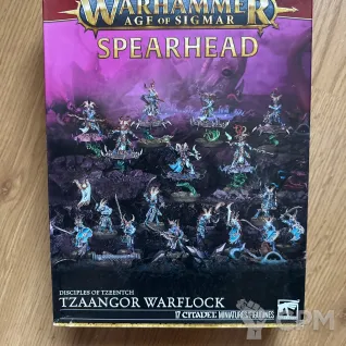 Описание картинки Disciples of Tzeentch: Tzaangor Warflock - Spearhead от zurdo по цене 14 000руб | Свободный Рынок Миниатюр - СРМ