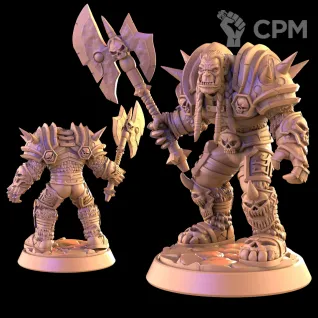 Описание картинки Orc Deathbringer от Орки с наГорки по цене 200руб | Свободный Рынок Миниатюр - СРМ