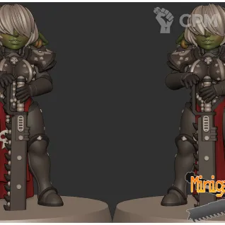 Описание картинки Сестра гоблин Gobbo nun anime figurine 32мм от ChurcHehe 3d print по цене 500руб | Свободный Рынок Миниатюр - СРМ
