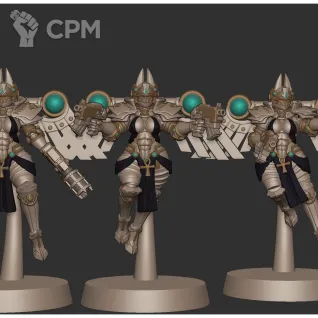 Описание картинки Серафимы Bastet seraphim anime figurines 32мм от ChurcHehe 3d print по цене 900руб | Свободный Рынок Миниатюр - СРМ
