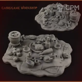 Описание картинки Привал путников от Gabrigame_Terrain по цене 380руб | Свободный Рынок Миниатюр - СРМ