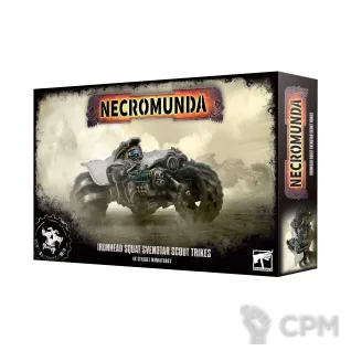 Описание картинки Necromunda: Ironhead Squat Svenotar Scout Trikes от LifeIsNow по цене 5 990руб | Свободный Рынок Миниатюр - СРМ