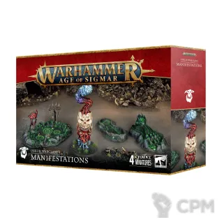 Описание картинки Набор миниатюр Warhammer Age of Sigmar Orrukk Warclans Manifestations от Дауран по цене 5 000руб | Свободный Рынок Миниатюр - СРМ