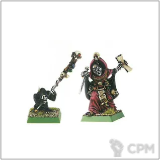 Описание картинки Cowled Necrarch Vampire with Familiar от OldHammer Мастерская по цене 350руб | Свободный Рынок Миниатюр - СРМ