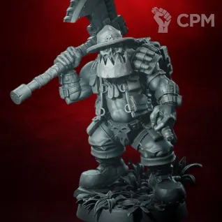 Описание картинки Spek Opz Sarge орк Warhammer 40k миниатюра для покраски, база 32 мм в комплекте от 3DSprint по цене 300руб | Свободный Рынок Миниатюр - СРМ