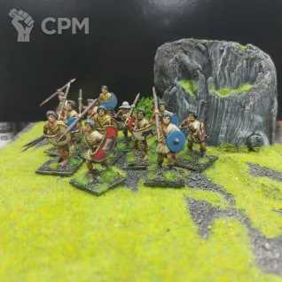 Описание картинки Греческие пельтасты/воины с дротиками (12) пластик Виктрикс, игровой покрас от V130177@mail.ru по цене 5 400руб | Свободный Рынок Миниатюр - СРМ