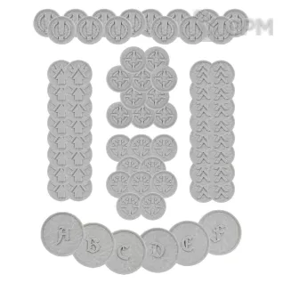 Описание картинки Order Tokens and Objective Markers от MiniaturesFAN по цене 4 434руб | Свободный Рынок Миниатюр - СРМ