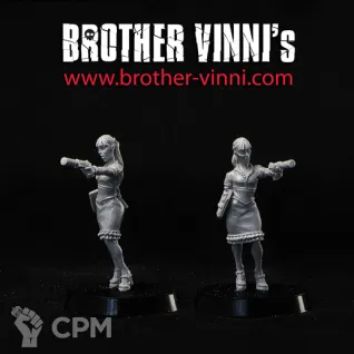 Описание картинки secretary with pistol от Brother Vinni по цене 410руб | Свободный Рынок Миниатюр - СРМ