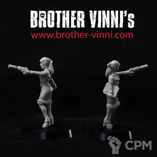 Описание картинки secretary with pistol от Brother Vinni по цене 410руб | Свободный Рынок Миниатюр - СРМ