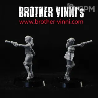 Описание картинки secretary with pistol от Brother Vinni по цене 410руб | Свободный Рынок Миниатюр - СРМ
