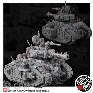 Описание картинки Renegades of pain degrader battle tank Леман Русс Ренегатов от WastelandMiniatures по цене 3 300руб | Свободный Рынок Миниатюр - СРМ