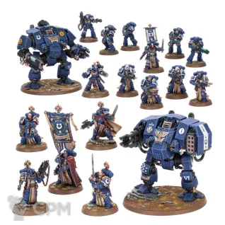 Описание картинки Warhammer 40k: Space Marines Battleforce - Iron Halo Strike Force от warp store по цене 4 800руб | Свободный Рынок Миниатюр - СРМ