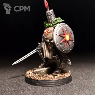 Описание картинки Солер из Асторы (Solaire of Astora) от Paint It Black по цене 1 900руб | Свободный Рынок Миниатюр - СРМ