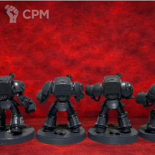 Описание картинки Миниатюры Leviathan Terminator Squad 5 шт 35 мм на подставках элитный отряд Warhammer 40K от 3DSprint по цене 777руб | Свободный Рынок Миниатюр - СРМ