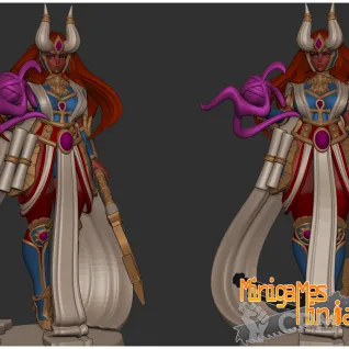 Описание картинки Вайфу магнус Magnus waifu anime figurine 32мм от ChurcHehe 3d print по цене 550руб | Свободный Рынок Миниатюр - СРМ