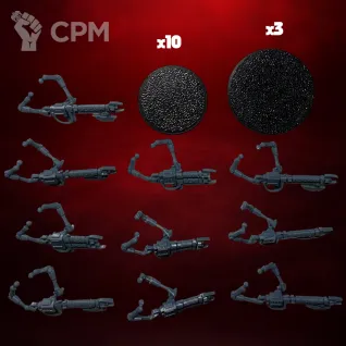 Описание картинки Necron Warriors + Canoptek Scarabs (13 шт) ABS-Like Resin Для игр в стиле Warhammer 40K Ба от 3DSprint по цене 1 100руб | Свободный Рынок Миниатюр - СРМ