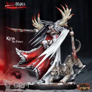Описание картинки Krya the Fierce от PocketSized Prints по цене 325руб | Свободный Рынок Миниатюр - СРМ