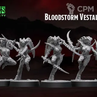 Описание картинки Bloodstorm Vestals Extras от Manufactorum76 по цене 800руб | Свободный Рынок Миниатюр - СРМ