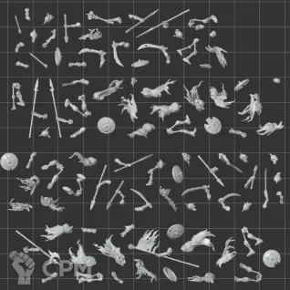 Описание картинки Deathrattle Skeletons (Скан с оригинала) 10шт от 0.n1 Studio по цене 600руб | Свободный Рынок Миниатюр - СРМ