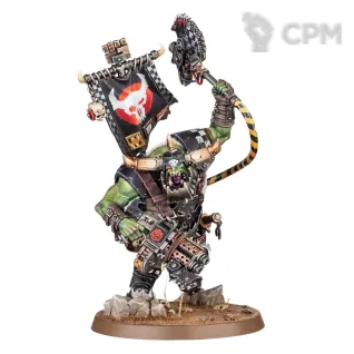 Описание картинки Armageddon: Orks Warboss от GLOM по цене 2 100руб | Свободный Рынок Миниатюр - СРМ