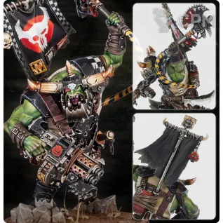 Описание картинки Armageddon: Orks Warboss от GLOM по цене 2 100руб | Свободный Рынок Миниатюр - СРМ