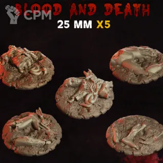 Описание картинки Blood and Death Base 25мм от 3Д-Печка по цене 35руб | Свободный Рынок Миниатюр - СРМ