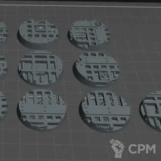 Описание картинки "Сектор механикус" подставки 25мм (3д печать) от Вулкан Хестан по цене 200руб | Свободный Рынок Миниатюр - СРМ