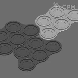 Описание картинки 25mm movement tray от F4Mp по цене 35руб | Свободный Рынок Миниатюр - СРМ