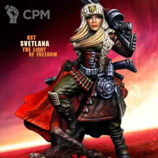 Описание картинки Raging Heroes Svetlana, the Light of Freedom от Aristocrat по цене 280руб | Свободный Рынок Миниатюр - СРМ