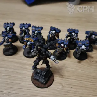 Описание картинки Vanguard Veteran Squad х10 + Kayvaan Shrike от Историк по цене 5 200руб | Свободный Рынок Миниатюр - СРМ