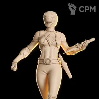 Описание картинки Yellow Ranger Фигурка (Power Rangers) от GAS3TXD  по цене 2 900руб | Свободный Рынок Миниатюр - СРМ