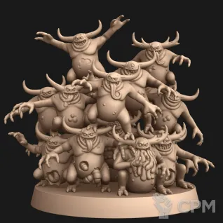 Описание картинки Nurglings от GregoryPrint по цене 290руб | Свободный Рынок Миниатюр - СРМ