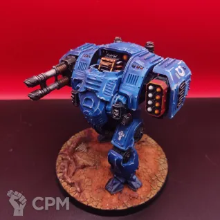 Описание картинки Ballistus Dreadnought Warhammer 40000 Ультрамарины, покрашен, SLA от Жидкий Пират по цене 3 700руб | Свободный Рынок Миниатюр - СРМ