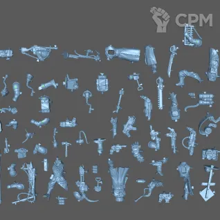 Описание картинки Krieg Command Squad от Formosa Printing по цене 800руб | Свободный Рынок Миниатюр - СРМ
