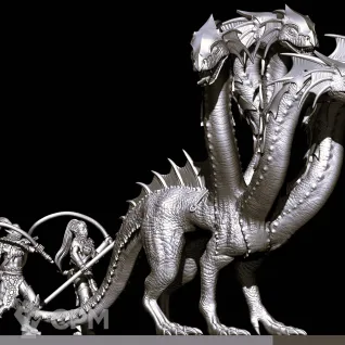 Описание картинки War Hydra pose 2 от Магазин Альфария по цене 1 000руб | Свободный Рынок Миниатюр - СРМ