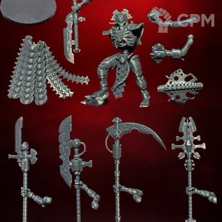 Описание картинки Necron Overlord WH40K, Некрон Оверлорд , миниатюра Warhammer 40,000 для варгейма и покраск от 3DSprint по цене 360руб | Свободный Рынок Миниатюр - СРМ