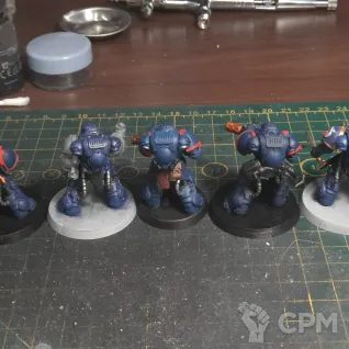Описание картинки Ultramarines Eradicators (2) + Heavy Intercessor (3) от  по цене 3 000руб | Свободный Рынок Миниатюр - СРМ